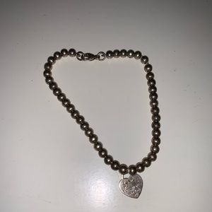 Tiffany & Co. beaded heart bracelet